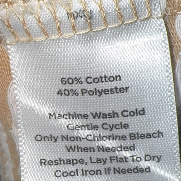 TALBOTS FLOUNCE SLEEVE JACQUARD DOT TEE. PTP: 19• - Picture 6 of 6